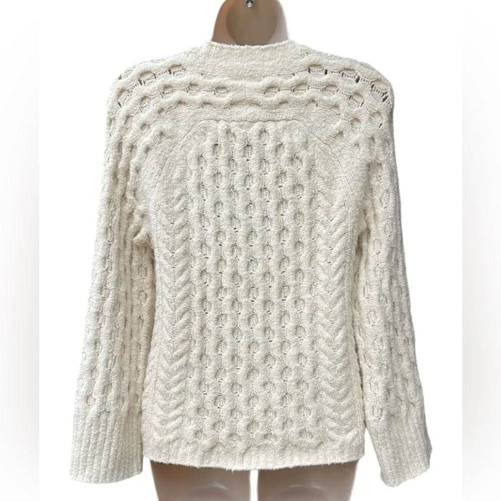 J. Crew super soft bell sleeve crochet bell sleeve sweater beautiful sweater